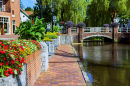 Scenic Central Canal in Papenburg, Germany