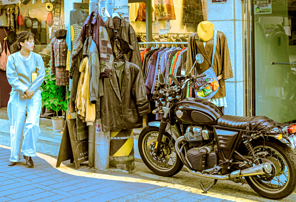 Straßenszene im Freien jigsaw puzzle in Autos & Motorräder puzzles on TheJigsawPuzzles.com