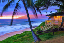 Sunset over the Mountains of West Maui, Hawaii