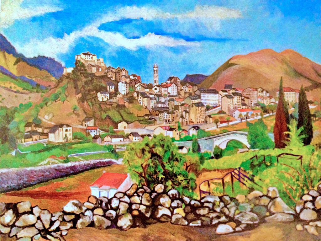 Vue de la Corte par Suzanne Valadon (1913) jigsaw puzzle in Chefs d'oeuvres puzzles on TheJigsawPuzzles.com
