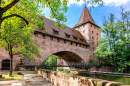 Bridges over the Pegnitz River, Nuremberg, Germany