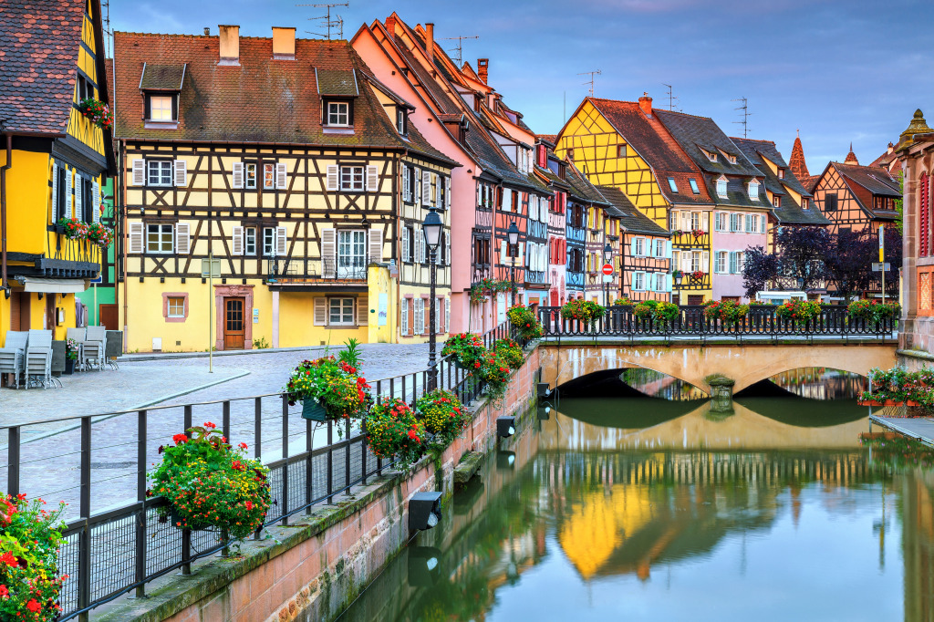 Ufer des Lauch in Petit Venise, Colmar jigsaw puzzle in Brücken puzzles on TheJigsawPuzzles.com