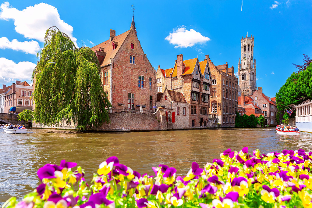 Quai du Rosaire à Bruges, Belgique jigsaw puzzle in Paysages urbains puzzles on TheJigsawPuzzles.com