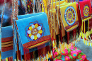 Handmade Bags at an Oriental Bazaar, Turkmenistan