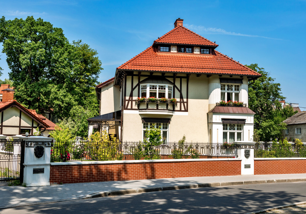 Vilas Históricas em Kaliningrado, Rússia jigsaw puzzle in Paisagens de Rua puzzles on TheJigsawPuzzles.com