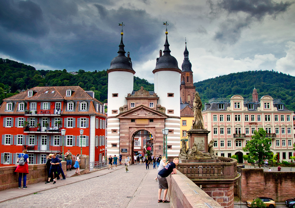 Karl Theodor Bridge in Heidelberg, Germany jigsaw puzzle in Bridges puzzles on TheJigsawPuzzles.com