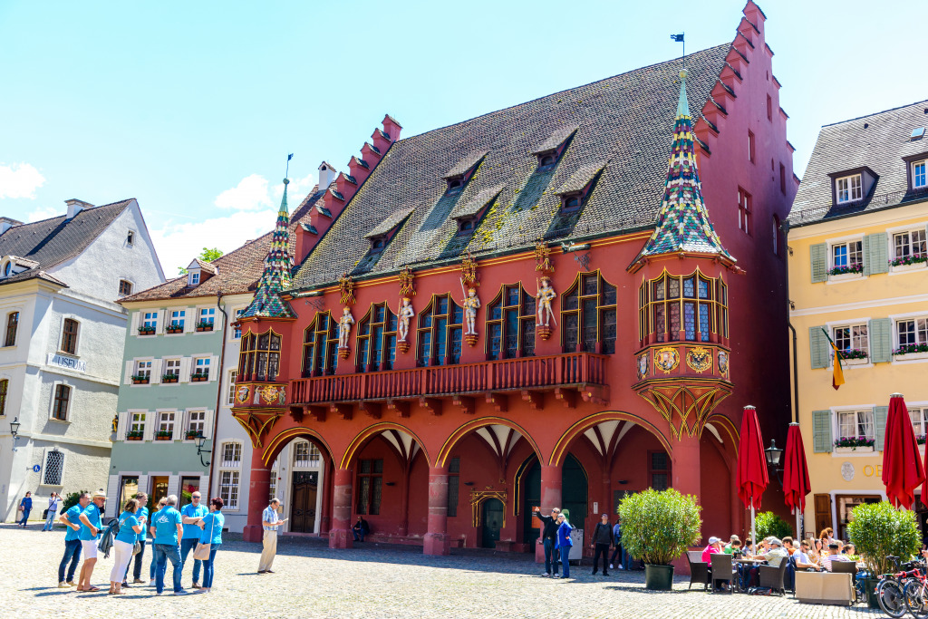 Historic Department Store in Freiburg, Germany jigsaw puzzle in Puzzle of the Day puzzles on TheJigsawPuzzles.com