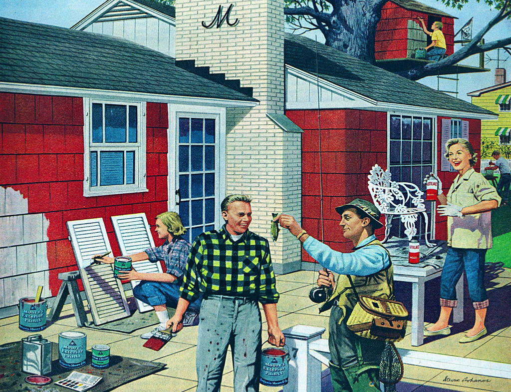 Винтажная иллюстрация 1960-х годов jigsaw puzzle in Люди puzzles on TheJigsawPuzzles.com