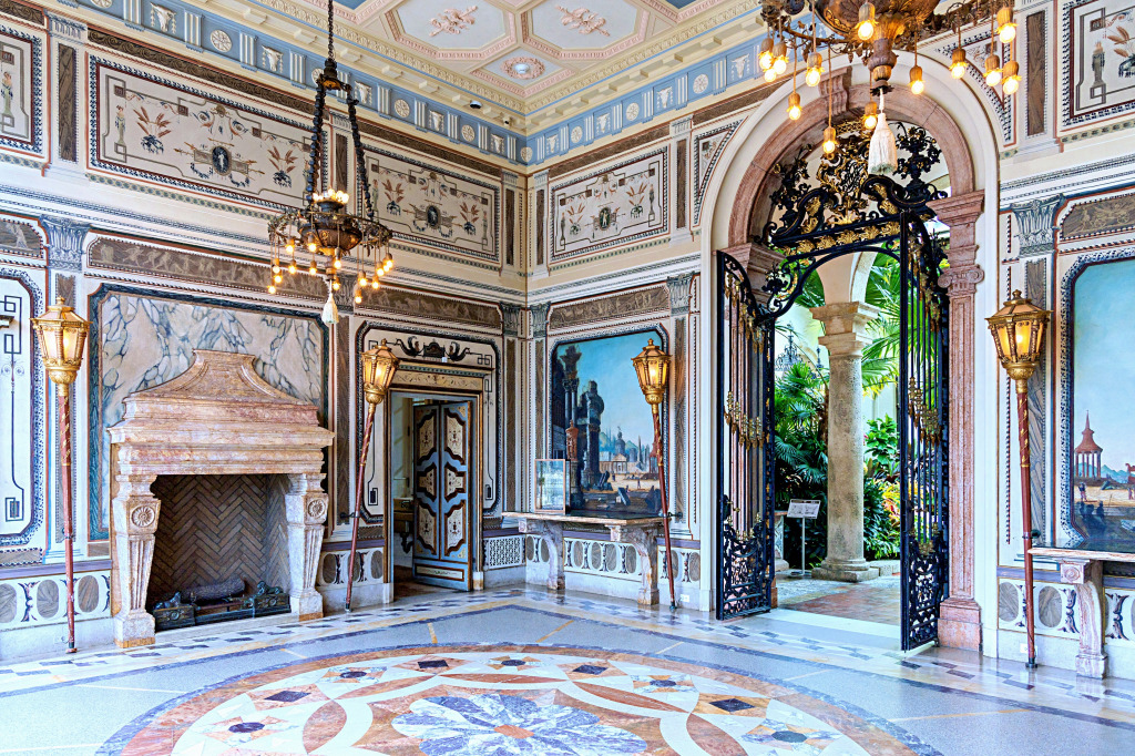 Innenraum des Villa Vizcaya Museums, Miami, FL jigsaw puzzle in Schlösser puzzles on TheJigsawPuzzles.com