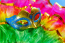 Multicolored Carnival Mask