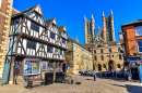 Tudor Half-Timbered House in Lincoln, UK