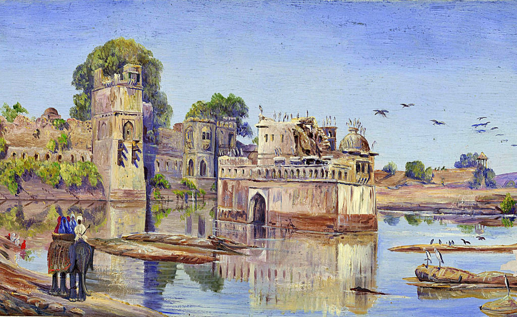 Le palais de Padmini dans le fort de Chittorgarh jigsaw puzzle in Chefs d'oeuvres puzzles on TheJigsawPuzzles.com