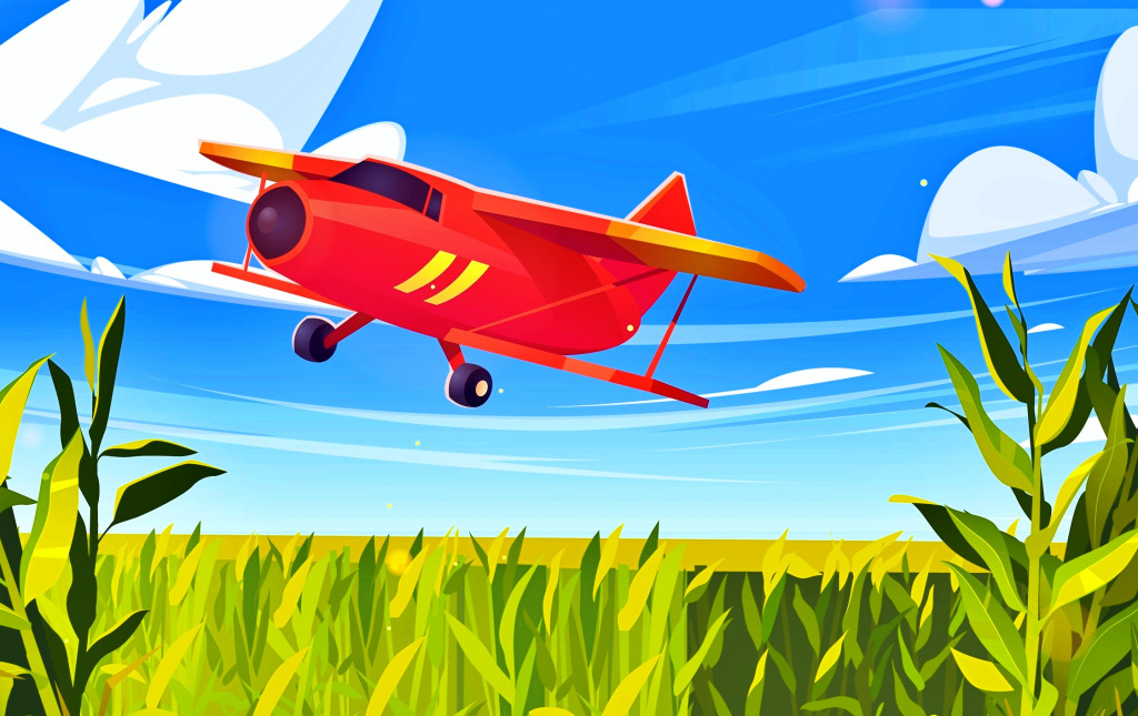 Red Crop Duster jigsaw puzzle in Авиация puzzles on TheJigsawPuzzles.com