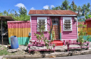 Colorful House in St. John's, Antigua and Barbuda