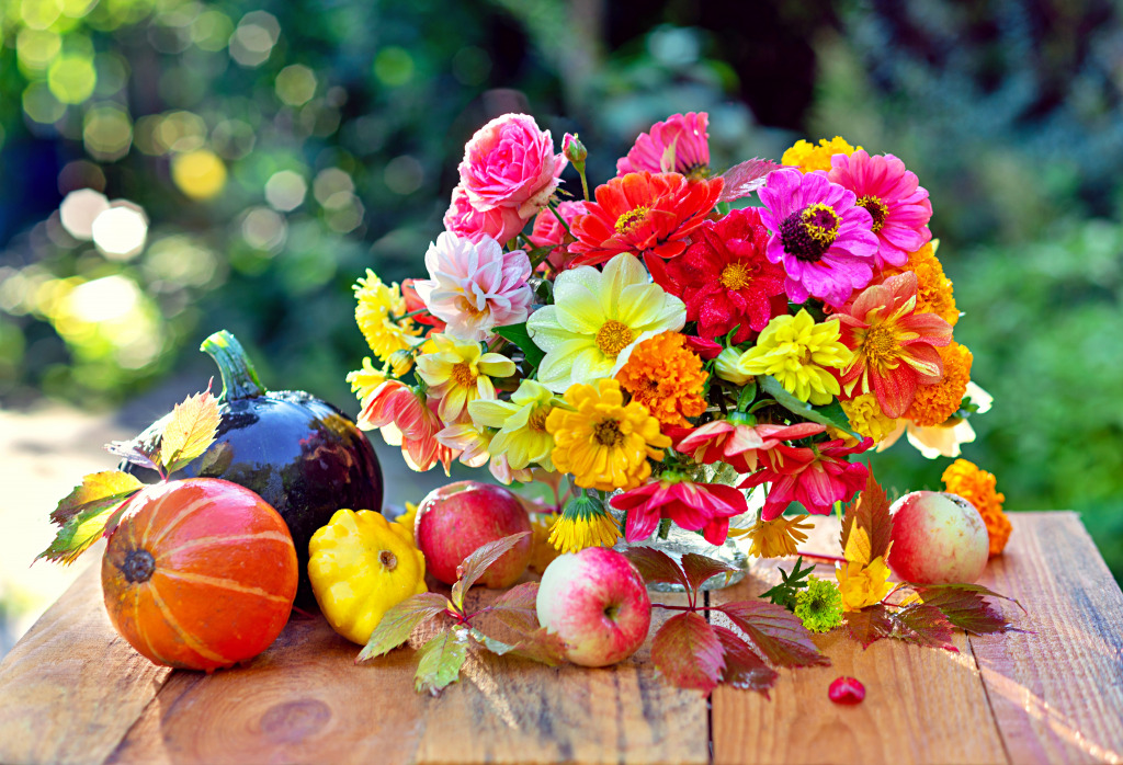 Herbststillleben jigsaw puzzle in Blumen puzzles on TheJigsawPuzzles.com