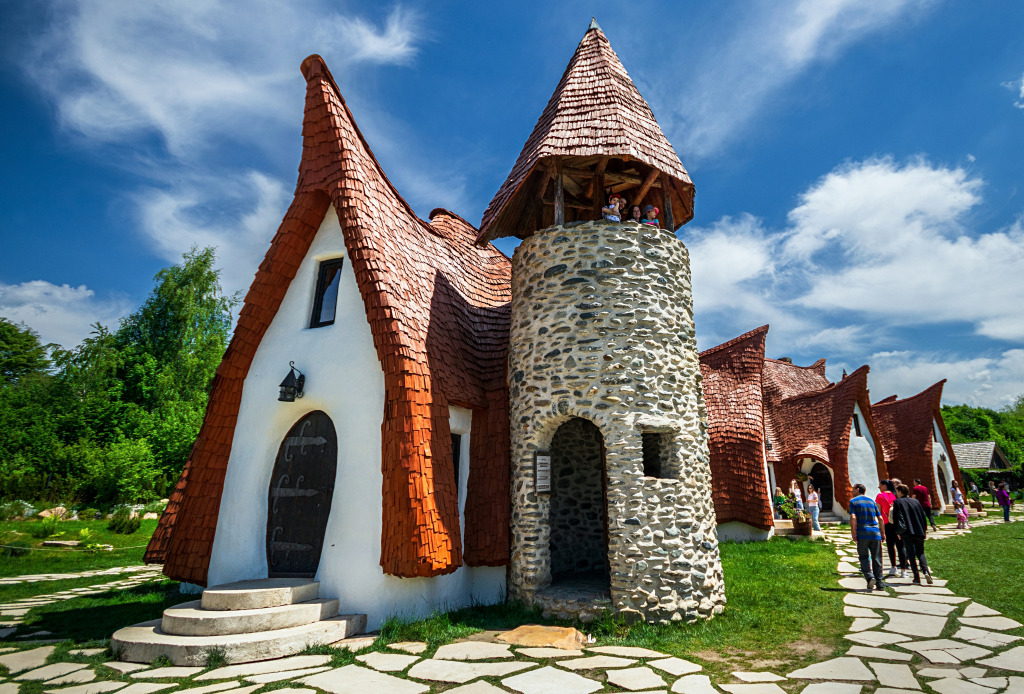 Clay Castle in the Valley of the Fairies, Romania jigsaw puzzle in Street View puzzles on TheJigsawPuzzles.com