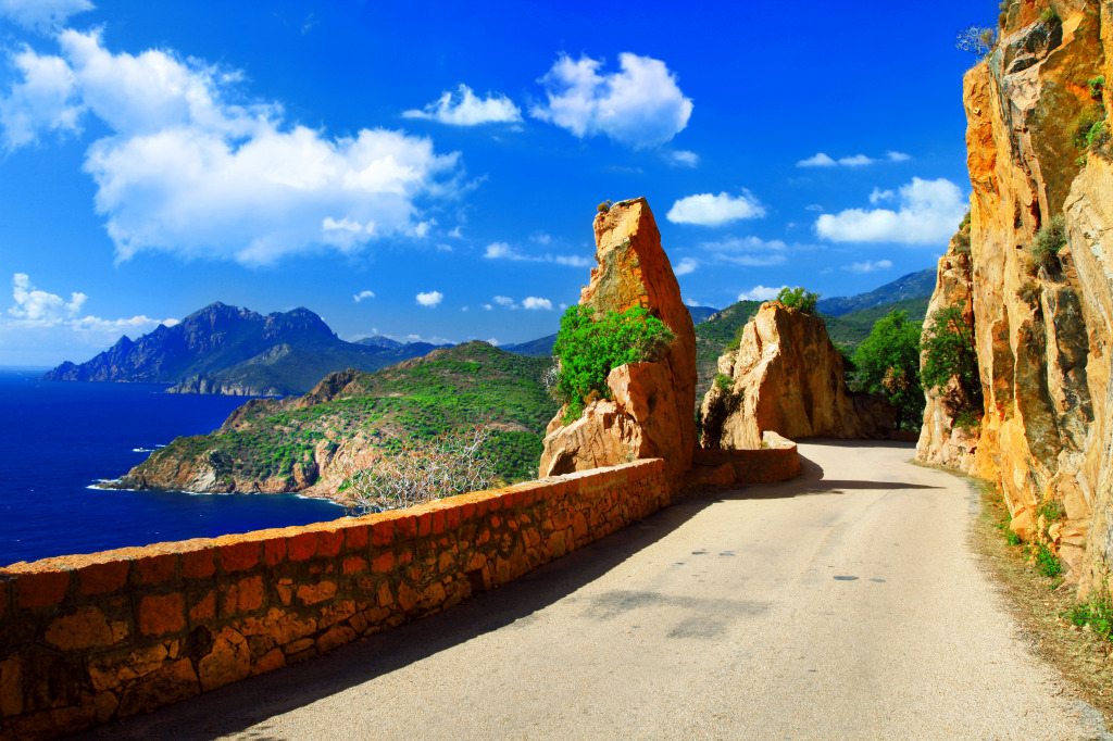Scenic Roads of Corsica jigsaw puzzle in Great Sightings puzzles on TheJigsawPuzzles.com