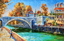 Sochi Embankment, Oil on Canvas