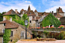 View of Carennac from the Bridge, France