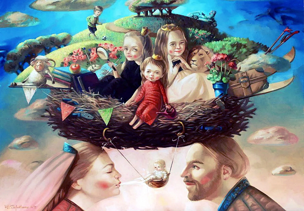 Nid familial jigsaw puzzle in Chefs d'oeuvres puzzles on TheJigsawPuzzles.com
