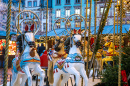 Merry-Go-Round in Mainz Square, Germany