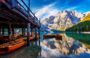 Amazing View of Braies Lake