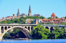 View of the Key Bridge, Washington, DC, USA