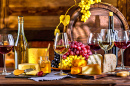 Rustic Wine and Cheese Feast