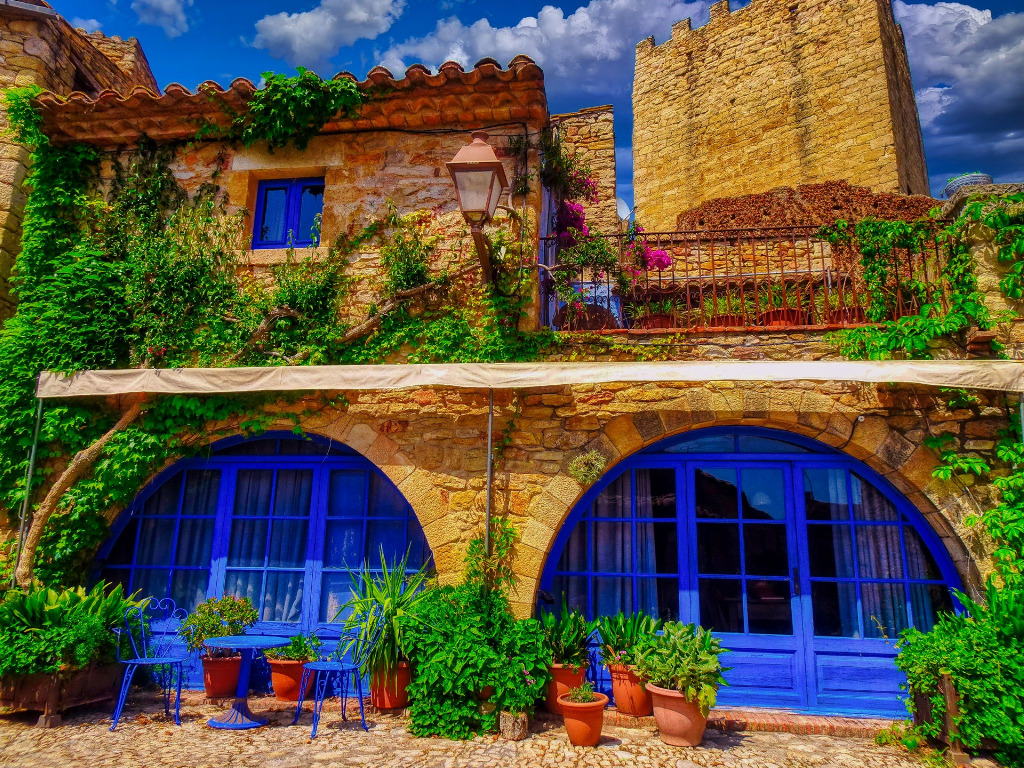 Medieval Village of Peratallada in Girona, Spain jigsaw puzzle in Street View puzzles on TheJigsawPuzzles.com
