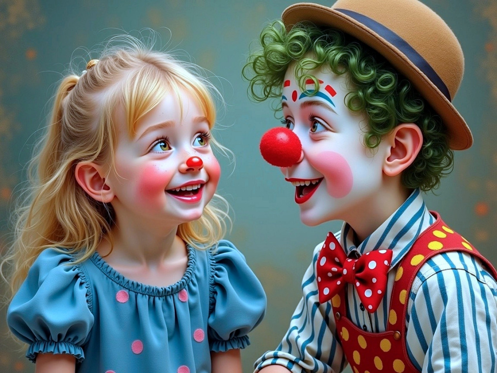 Clowning Around jigsaw puzzle in People puzzles on TheJigsawPuzzles.com