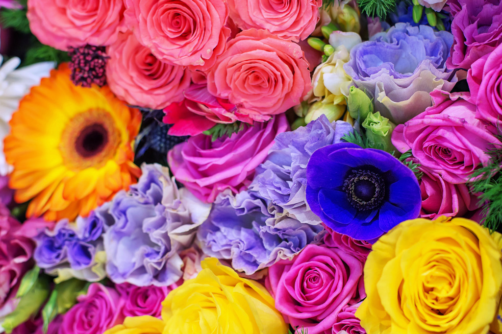 Colorful Floral Background jigsaw puzzle in Flowers puzzles on TheJigsawPuzzles.com
