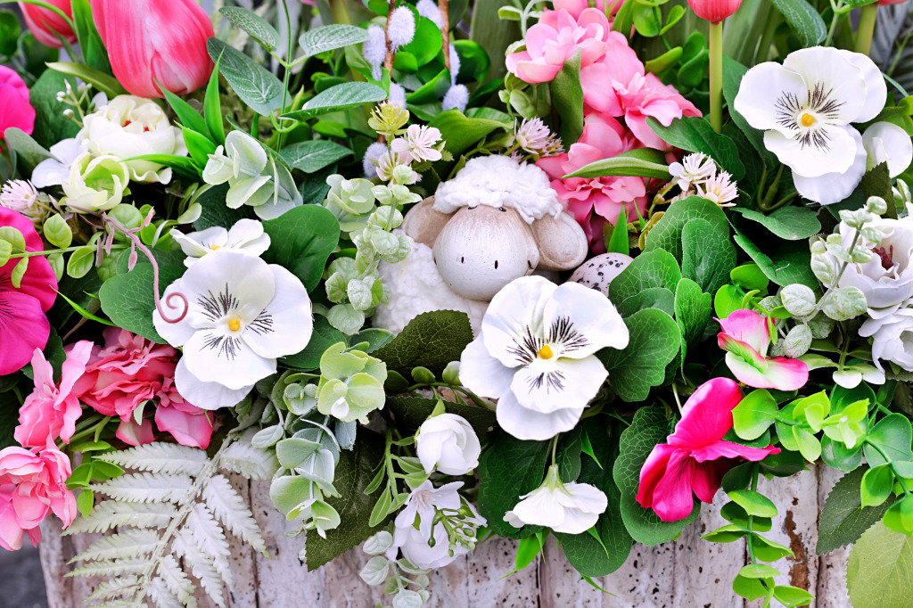Adorable Spring Decoration jigsaw puzzle in Flowers puzzles on TheJigsawPuzzles.com