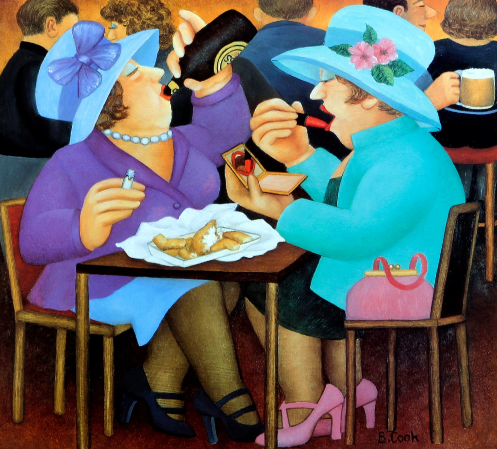 Ladies Who Lunch jigsaw puzzle in Menschen puzzles on TheJigsawPuzzles.com