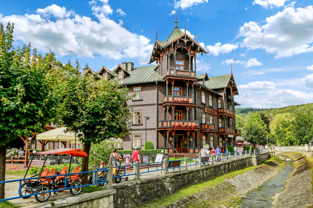 Historique Willa Witoldówka, Krynica-Zdrój, Pologne jigsaw puzzle in Ponts puzzles on TheJigsawPuzzles.com