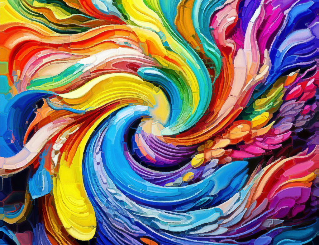 Colorful Whirlwind jigsaw puzzle in Fractals puzzles on TheJigsawPuzzles.com
