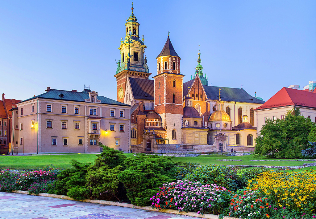 View of a Wawel Castle in Krakow, Poland jigsaw puzzle in Castles puzzles on TheJigsawPuzzles.com