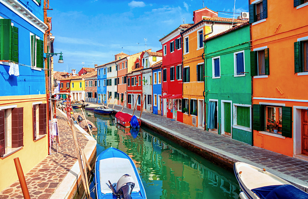 Die Insel Burano bei Venedig, Venetien, Italien jigsaw puzzle in Puzzle des Tages puzzles on TheJigsawPuzzles.com