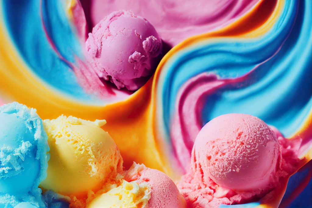 Delicious Ice Cream jigsaw puzzle in Puzzle of the Day puzzles on TheJigsawPuzzles.com
