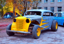 Customized Classic Hotrod at the Auto Show