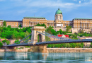 Szechenyi Chain Bridge in Budapest, Hungary