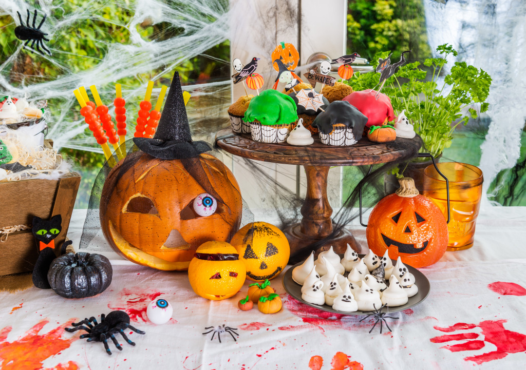 Хэллоуинское украшение jigsaw puzzle in Хэллоуин puzzles on TheJigsawPuzzles.com