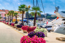 Beautiful Promenade in Poreč, Istria, Croatia