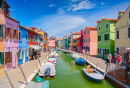 Brightly Painted Houses and Canals of Burano