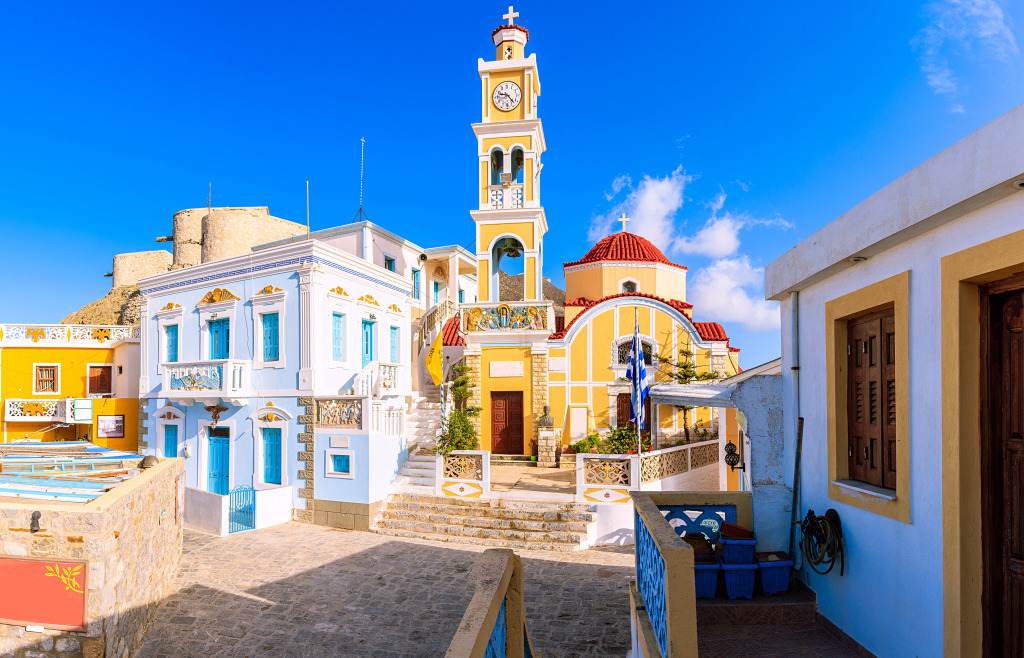 Village of Olympos on the Island of Karpathos jigsaw puzzle in Street View puzzles on TheJigsawPuzzles.com