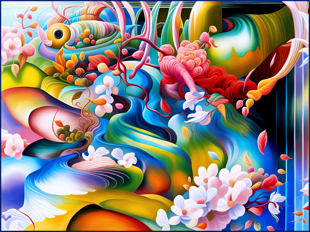 The Garden... jigsaw puzzle in Fractals puzzles on TheJigsawPuzzles.com