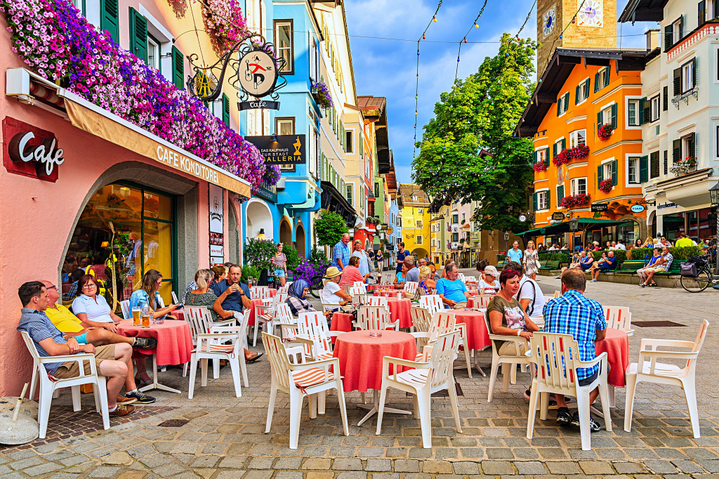 Kitzbuehel Old Town, Tyrol, Austria jigsaw puzzle in Street View puzzles on TheJigsawPuzzles.com