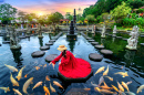 Tirta Gangga Water Palace in Bali, Indonesia