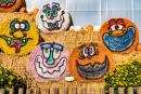 Funny Faces on Hay Bales