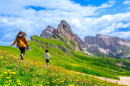 Beautiful Summer Day in the Dolomites, Italy