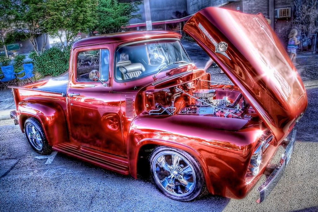 Candy Apple Ford jigsaw puzzle in Cars & Bikes puzzles on TheJigsawPuzzles.com